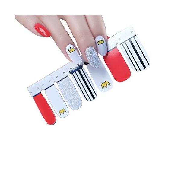 Skyhhm1枚 15ネイル 買物 シール ネイルラップ ネイルステッカー セット ネイルアート ネイルポリッシュ 貼るだけマニキュア アップリケ