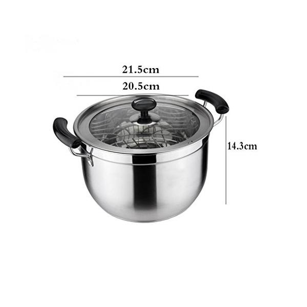 スープポット厚手ステンレス鋼スープポットホーム誘導クッカーガス炊飯器ユニバーサルミニスープ