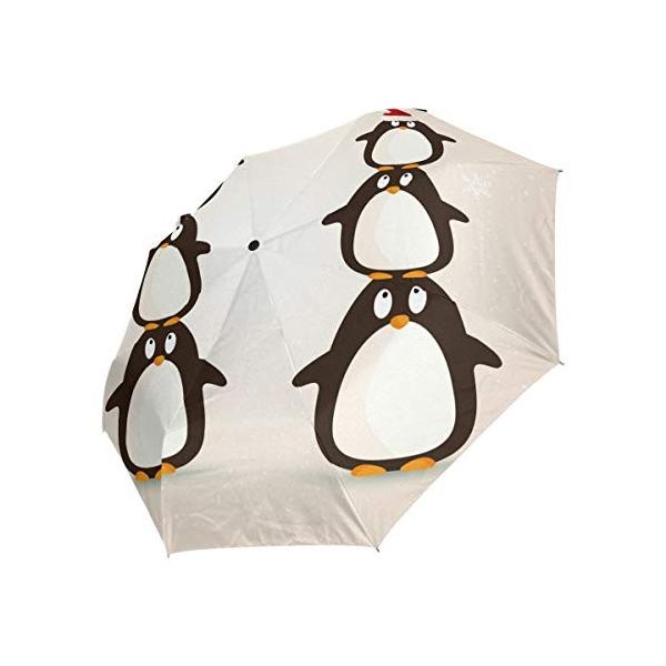 折りたたみ傘 自動開閉 ペンギン かわいい 日傘 ワンタッチ レディース 軽量 収納ポッケと付き 超撥水 耐風性 女性用 Uvカット 買取 晴雨兼用