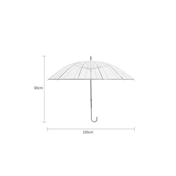 透明な傘 太い人格の傘のスキーレット防風傘の強化旅行 色 C 超人気