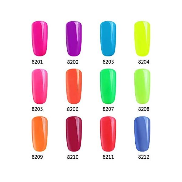 ジェルネイル カラージェル 蛍光色カラージェル 10ml 卸直営 全12色選択可 全12色入り