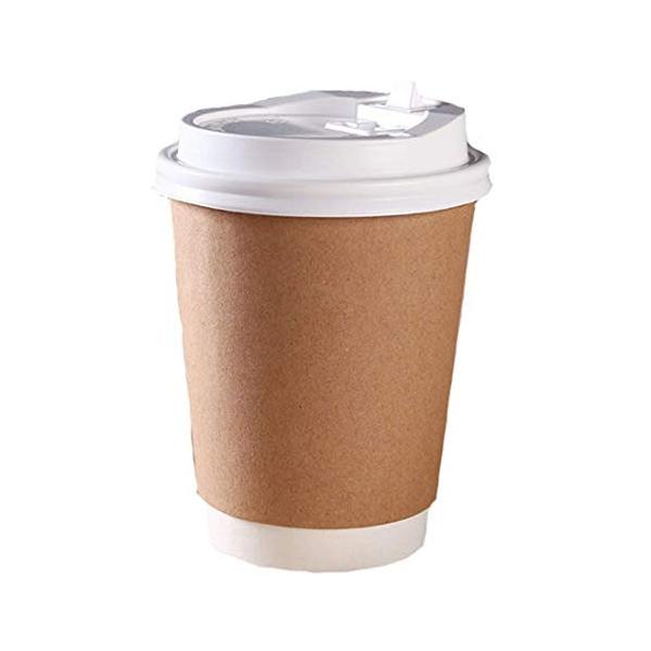 紙カップ ペーパーカップ 使い捨てカップ コップ 二重断熱カップ 気質アップ コーヒー お茶 会社 ティー フタ付き おしゃれ こーピーコップ 業務用