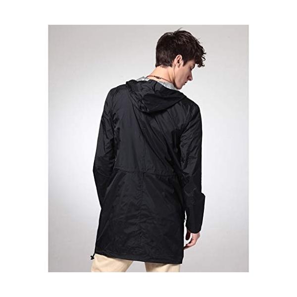Yongyong メンズファッショントレンドレインコート大人登山旅行レジャーポンチョ 色 Xl さいず サイズ 黒 卓出
