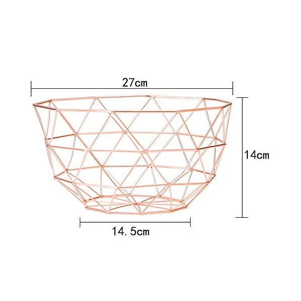 フルーツバスケット ノルディック 家庭用品 クリエイティブ 新作続 メタル アイアンアート フルーツボウル 収納 多機能 かご