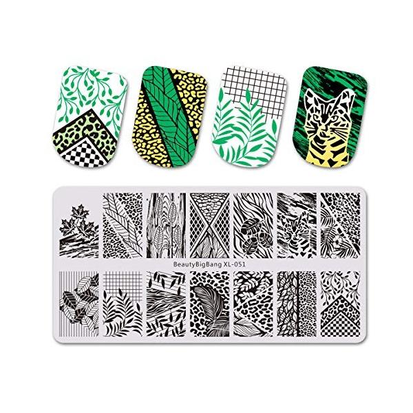 ネイルプレート スタンピング 葉柄 可愛い 春 蔵 夏 秋 イメージ 冬 プレート スタンプネイルプレート ケース付き キレイめ ネイルステンシル