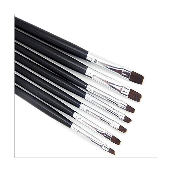 Gespout ネイルブラシ 平筆 ネイルアート ネイルペン 爪 ネイル用品道具 ネイル筆 アート 即出荷 ジェルネイルブラシ 絵の具 ジェルネイル用