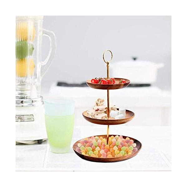 Mercurygo 3段 2段 フルーツバスケット 木製 正規激安 ケーキスタンド 果物かご くだもの 小物入れ インテリア プレゼント お菓子入れ おしゃれ