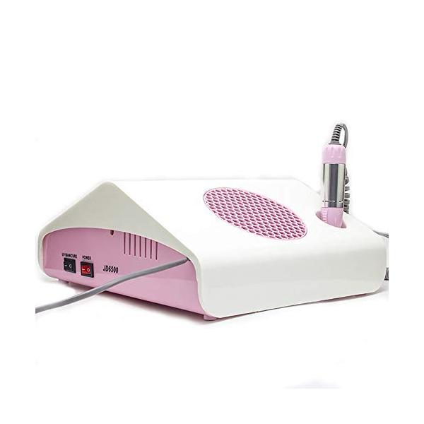 Da07shg4xrt Minato 多機能ネイルドライヤー ほこり掃除機 電気ネイルファイルマニキュアサロン用ネイルアートツール ピンク