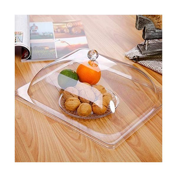 透明ドーム 長方形ダストカバープラスチック収納カバーケーキドーム野菜ドーム家庭用フードカバーカフェデザートカバー Size 売れ筋