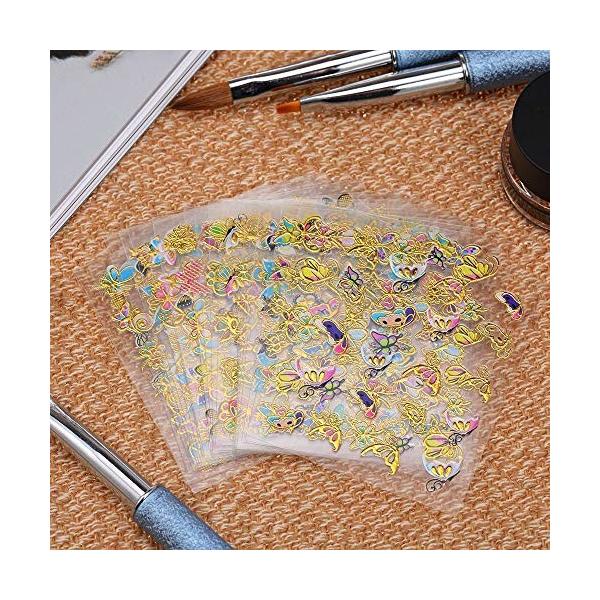 ネイルシール 3d デザイン 24枚セット シンプル クリスマス 花柄 バタフライ 混合 3dステッカー 蝶 返品不可 デコレーション ネイルアート シール