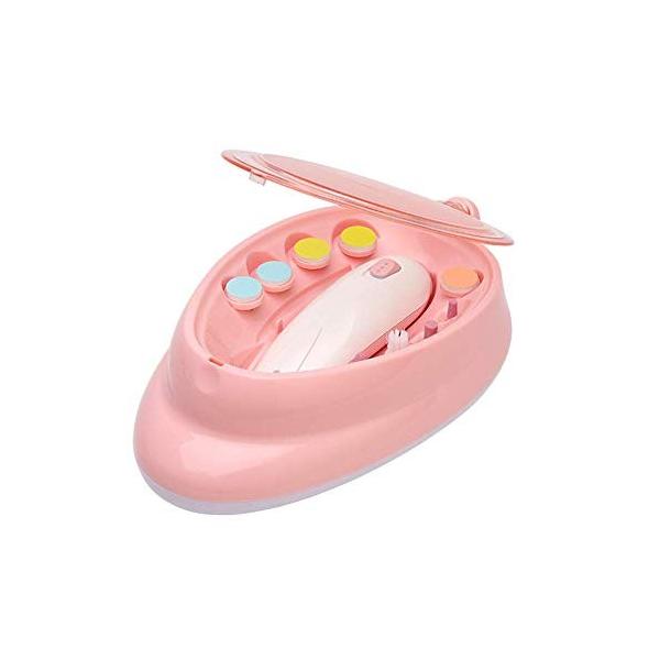 高品質新品 1プロフェッショナル電気赤ちゃんネイルケアトリマーセットマニキュアペディキュアファイル多機能キットに付き9
