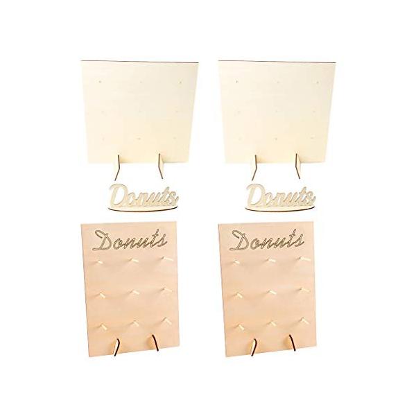 デザートスタンド ケーキスタンド 年末年始大決算 ドーナツスタンド 出産祝い ベビーシャワー 2色入 4個