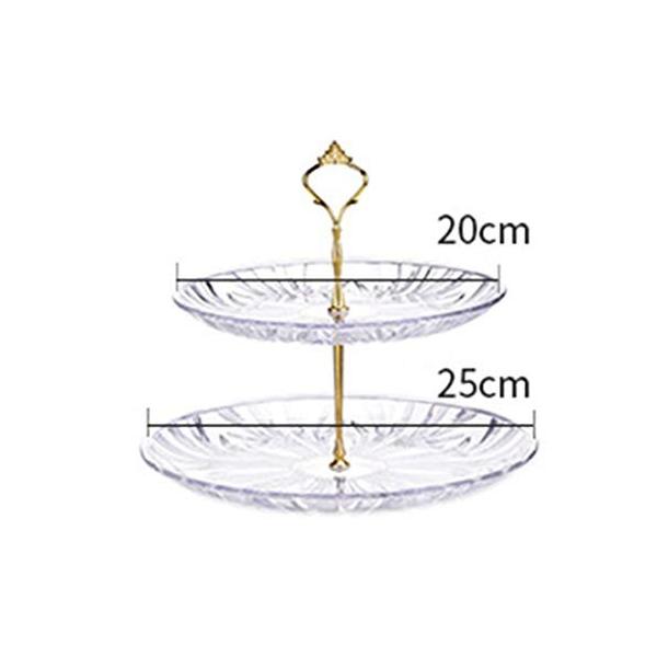 Jtydj カップケーキスタンドケーキデザートディスプレイタワートレイパーティーウェディング誕生日 白 サイズ 新作続 2 Layer