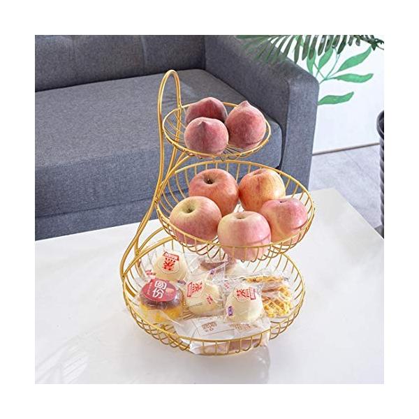 直営限定アウトレット サラダボウルヨーロッパリビングルームホーム3層フルーツボウル現代多層繊細なデザートフルーツボウル