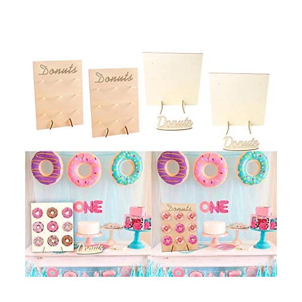 ドーナツスタンド ケーキスタンド デザートスタンド ベビーシャワー 4個 購買 2色入 デコレーション
