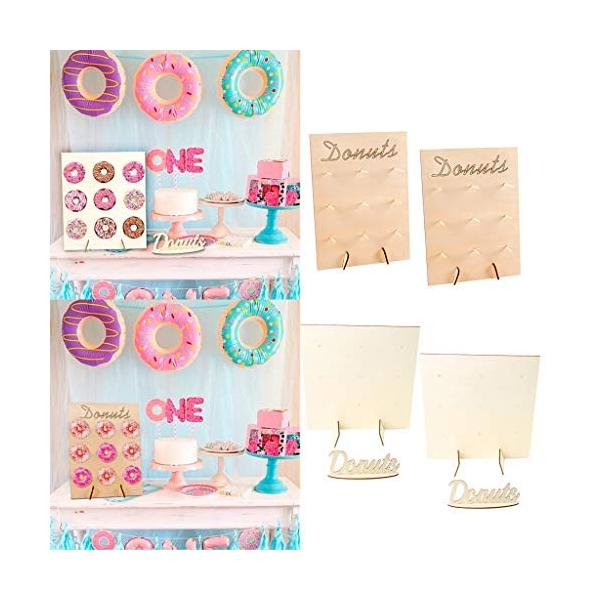 ドーナツスタンド ケーキスタンド デザートスタンド ベビーシャワー 4個 購買 2色入 デコレーション