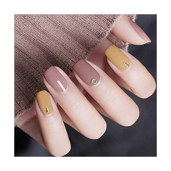 Born Pretty カラージェルセット ジェルカラー5本とマットトップジェル1本 秋冬ネイル 6ml マーケティング つや消しネイル 厳選5色セット