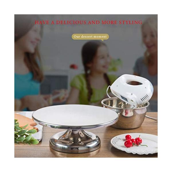 ケーキターンテーブルステンレススチール製金属ターンテーブル誕生日ケーキターンテーブルホームデザートターンテーブル 限定special Price