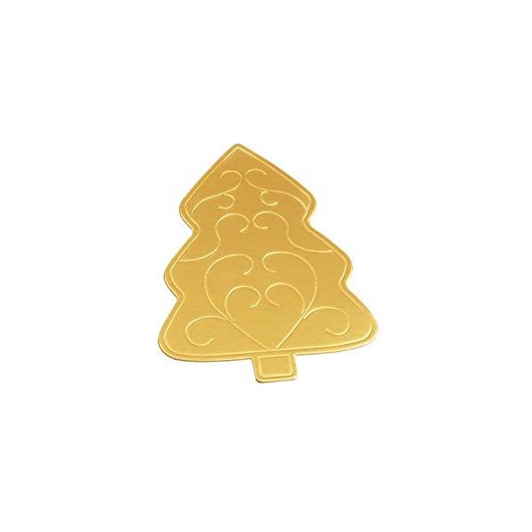 ホーム ガーデンアクセサリー 1000ピースクリスマスツリーケーキ段ボールパッド厚く堅いゴールデンケーキムース
