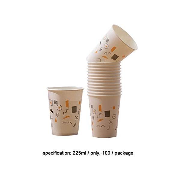 使い捨てカップ 7 6オズ 卓抜 プラスチックカップ 使い捨てカップ紙コップアンチ火傷漏れ防止温水カップコーヒーカップペーパーホットカップ0カウント
