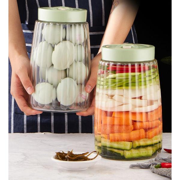 商品名:2個セット 保存容器 ガス抜き弁付き 果実酒 漬物貯蔵瓶 密封瓶 梅酒 ガラス瓶 梅酒 食品 保存容器 多機能 酵素シロップ                            商品説明:保存容器 1000ml 1400ml 18...