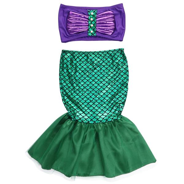 キッズ マーメイド コスプレ 衣装 子供 人魚姫 ドレス 2点セット ハロウィン 仮装 パーティー 90 100 110 120 130