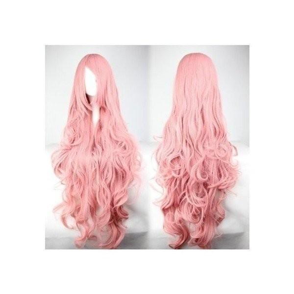 フルウィッグ コスプレ アニメ 巡音ルカ風 ウェーブ カラー ロング ウィッグ ピンク Pinkwig 台町商会 通販 Yahoo ショッピング