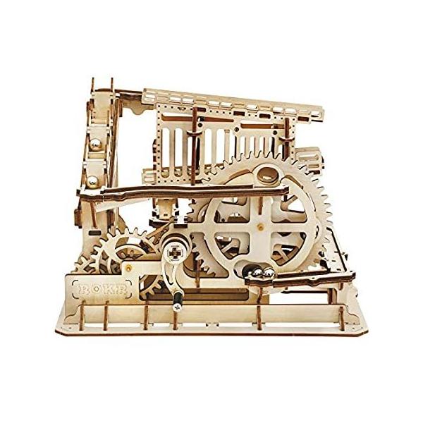 ROKR 3D木製パズル マーブルランモデル組み立てキット 機械パズル 