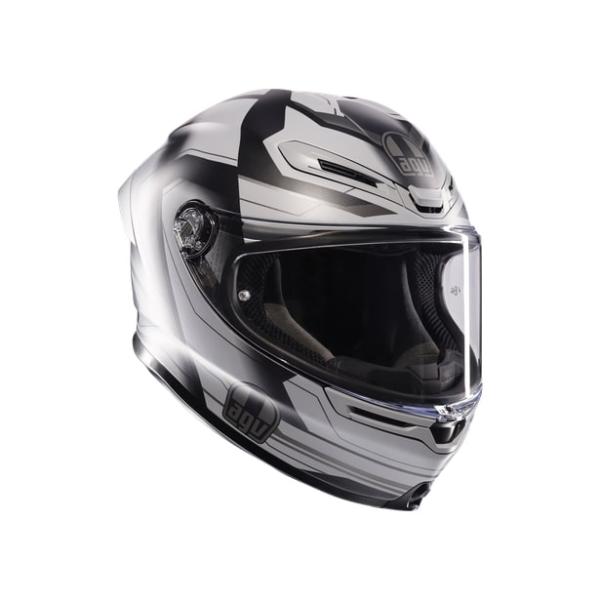 AGV フルフェイスヘルメット K6 S ダイネーゼ 公式】K6 S JIST Asian Fit - ULTRASONIC MATT BLACK/GREY バイク用