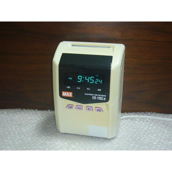 動作確認済 ER-110S3 インク新品 タイムカード30枚付き マックス