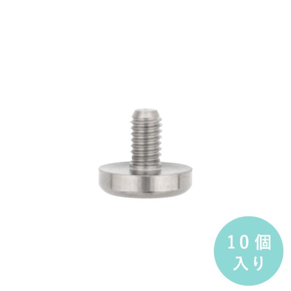 フォトスタンドパーツ オスネジ 6mm 10個入 真鍮製 アクリルフレーム 留め具 デザインフレームパーツ DIY工具 フォトスタンドネジ シルバー 大王製作所