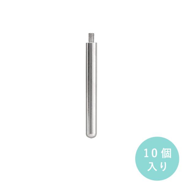 フォトスタンドパーツ 脚 60mm 10個入 鉄製 アクリルフレーム スタンドパーツ ニッケル シルバー 後ろネジ 大王製作所
