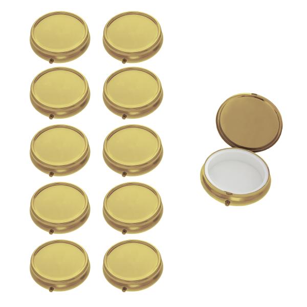 ゴールドファイルピルケース、指輪収納、小物入れ、超美品、超極上、新品、未使用 楽天市場】ピルケース 持ち運び 携帯用 コンパクト 丸型 50mm