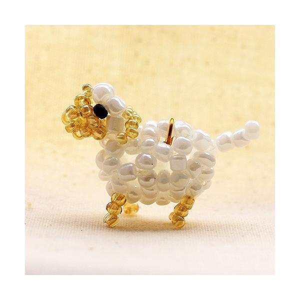 ビーズ干支チャーム 十二支 未 ひつじ ビーズ作家北村恵子デザイン