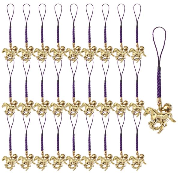 14点おまとめ n20 馬のチャーム ゴールド【50個】干支 縁起物 午年 馬