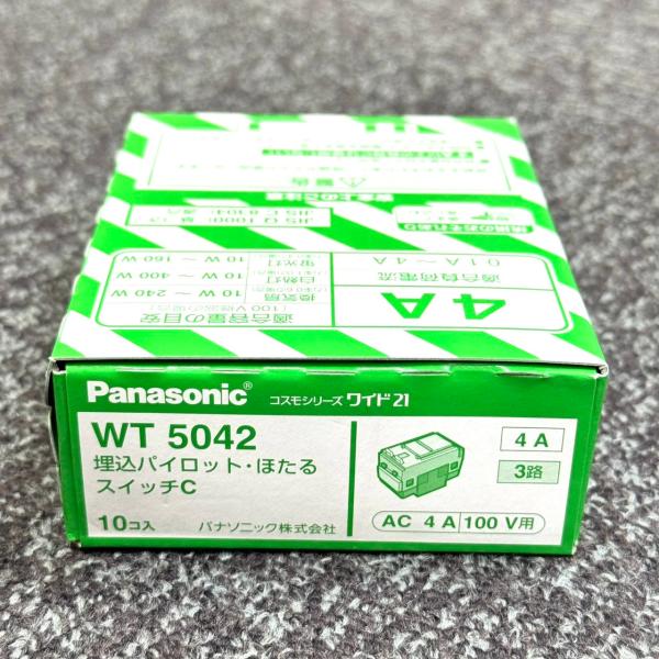 WT5042 10個入1箱 在庫限り パナソニック Panasonic コスモシリーズワイド21 埋込パイロット ほたるスイッチC  2026年製 管59646