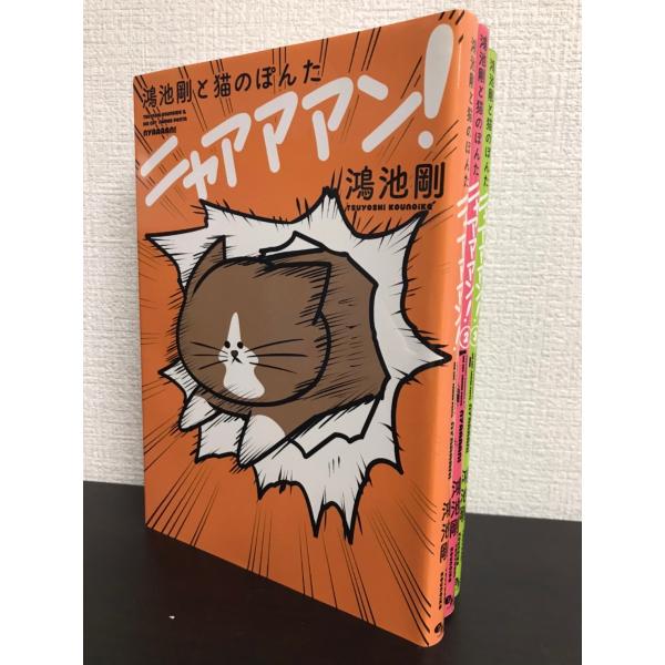 鴻池剛と猫のぽんたニャアアアン! 全巻セット 全3巻セット 底にシミが