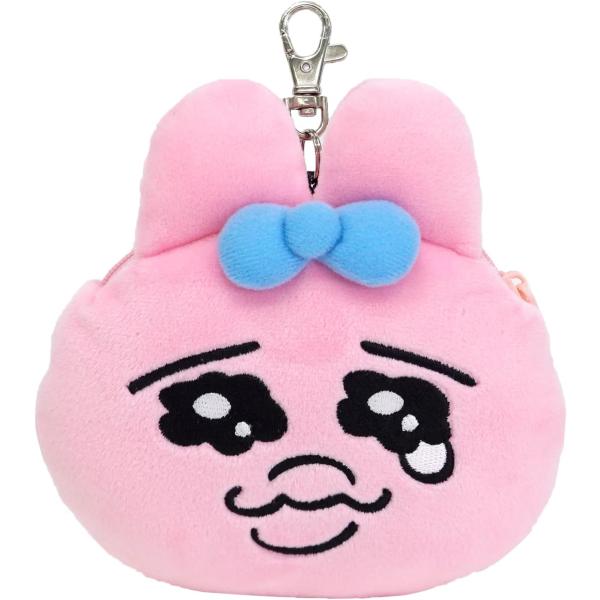 汎用うさぎ パスケース 財布 ポーチ ピンク o-20230426-ss-008.jpg