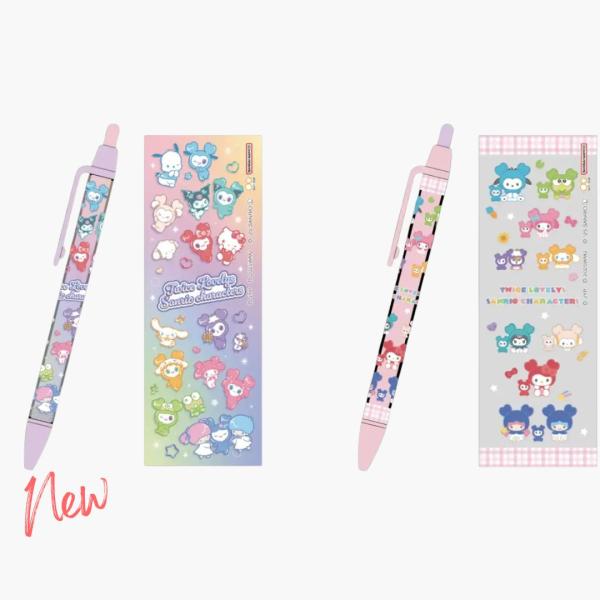限定】TWICE LOVELYS×サンリオ ボールペン 2種 サンスター文具 コラボ