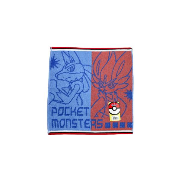 【今だけ】#全147点以上#まとめ売り#アニメグッズ薄物!#ハンドタオルなど 林(Hayashi) ハンドタオル ブルー&レッド 約34×35cm ポケモン