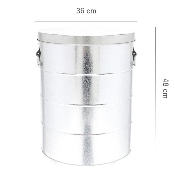 米びつ おしゃれ オバケツ ライスストッカー 30kg キャスター 米櫃 日本製 缶 お米 精米 白米 乾物 計量カップ Obaketsu 渡辺金属工業 Rs30a の最安値と通販店 購入可 サープラ