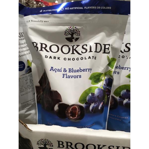 増税により値上げはしていません コストコ 563821 ブルックサイド ダークチョコレート 907g アサイー ブルーベリー Brookside Z