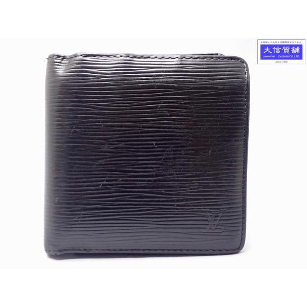 ヴィトン エピ ノワール 二つ折り財布 M63652 中古C+  A-7437 daishin78_a7437