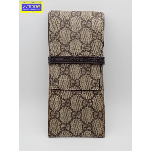 GUCCI（グッチ） ペンケース マルチケース 146419 ベージュxダーク