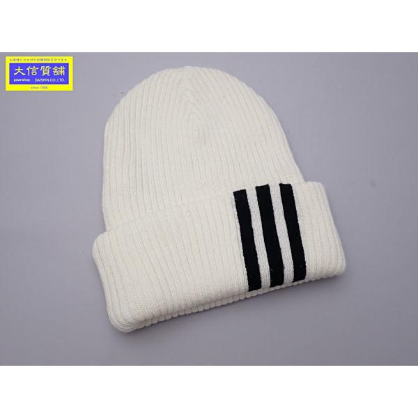 ADIDAS GOLF アディダス ゴルフ ニット帽 ホワイト ユニセックス 中古B+ 【送料無料】 A-8777