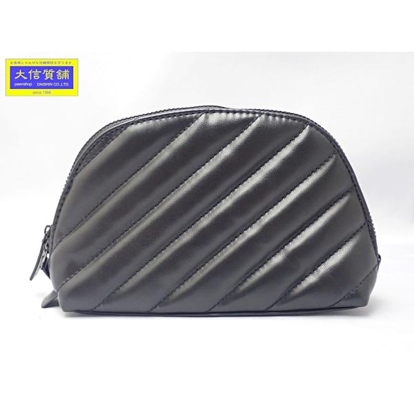 YVES SAINT LAURENT イヴサンローランボーテ コスメポーチ ノベルティ ブラック 中古A 【送料無料】 A-8890