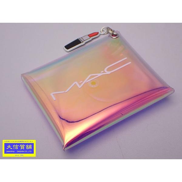 MAC ポーチ ノベルティ オーロラ クリア 中古B 【送料無料】 A-9143