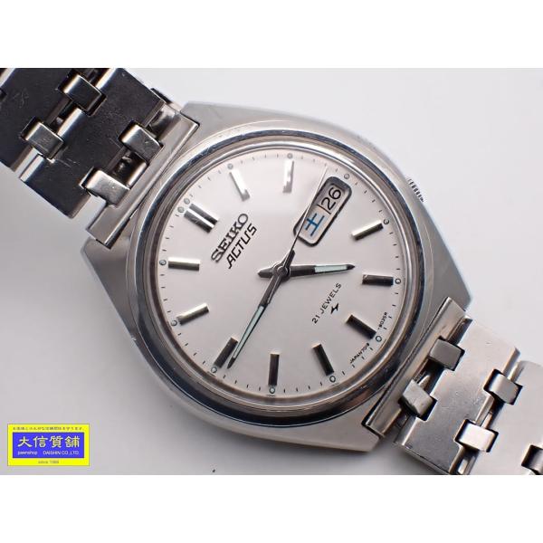 SEIKO ACTUS セイコー アクタス メンズウォッチ 7019-8010 SS 自動巻き シルバーダイヤル 稼働品 中古C 【送料無料】 B-2409