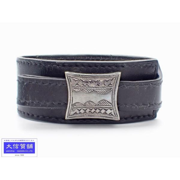 エルメス トゥアレグ □B 1998 ブレスレット SILVER 925×レザー HERMES エルメス トゥアレグ アルテミス レザー ブレスレット