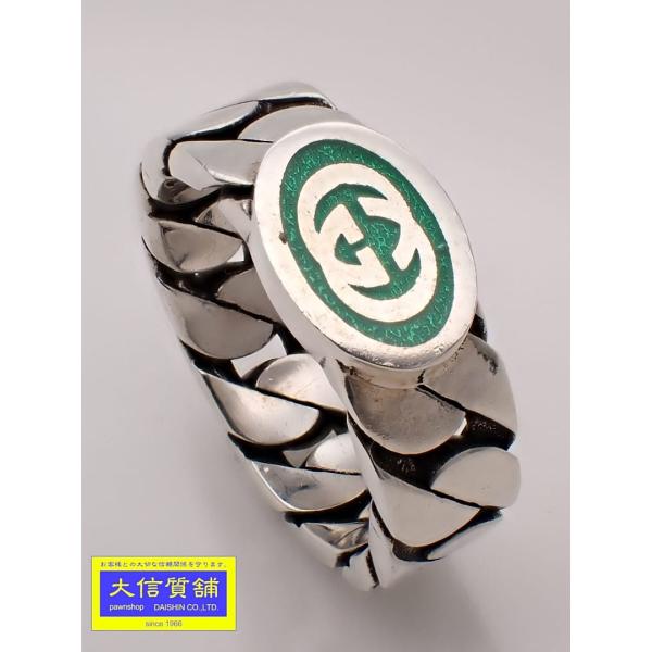 GUCCI グッチ AG925 シルバーリング 10号 喜平チェーンモチーフ 5.21g 中古B+ 【送料無料】 C-9621
